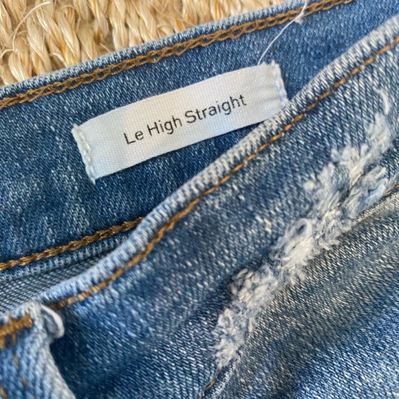 FRAME Le High Ripped Straight Leg Jeans - Picture 8 of 11